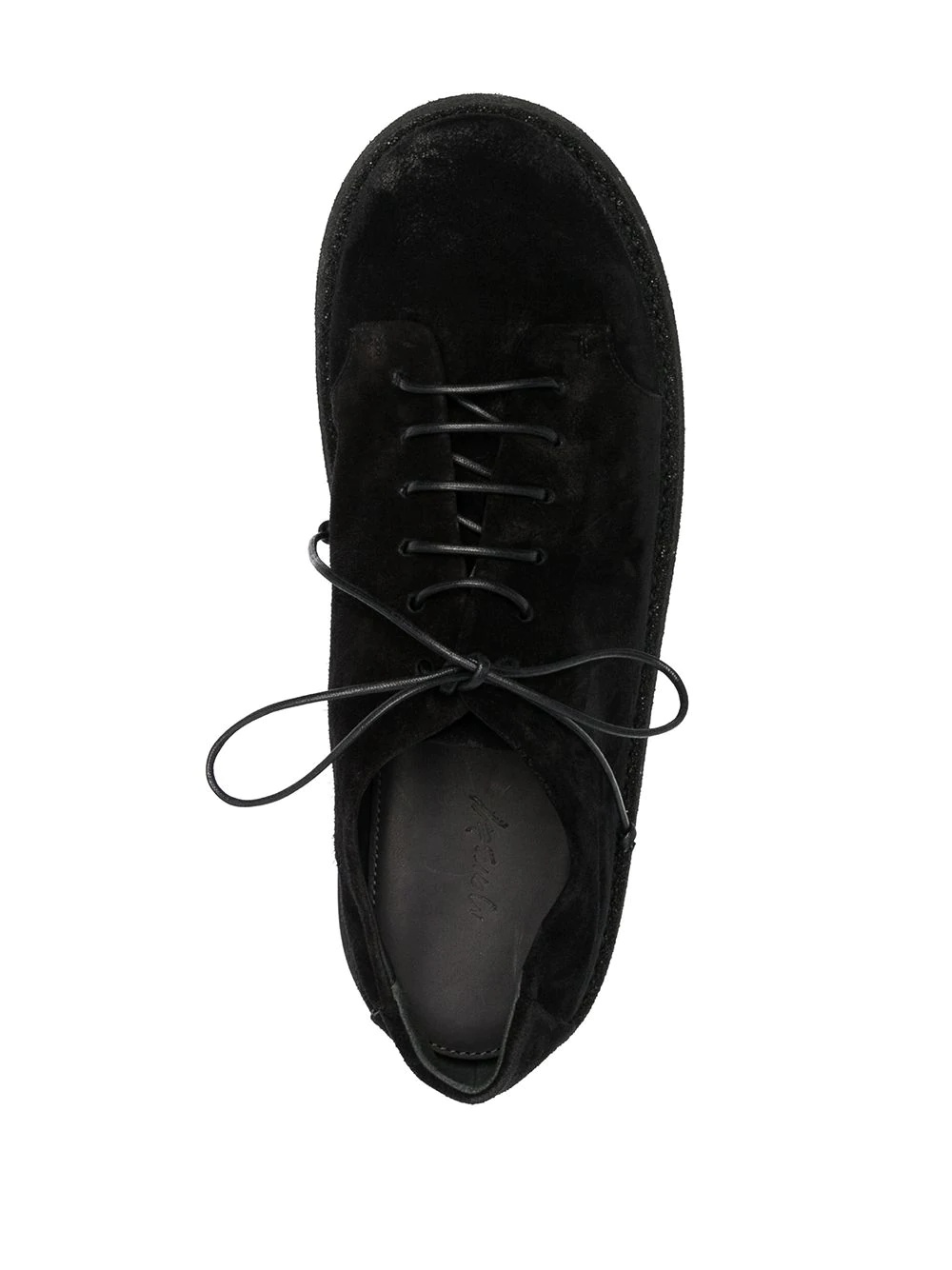 lace-up suede shoes - 4