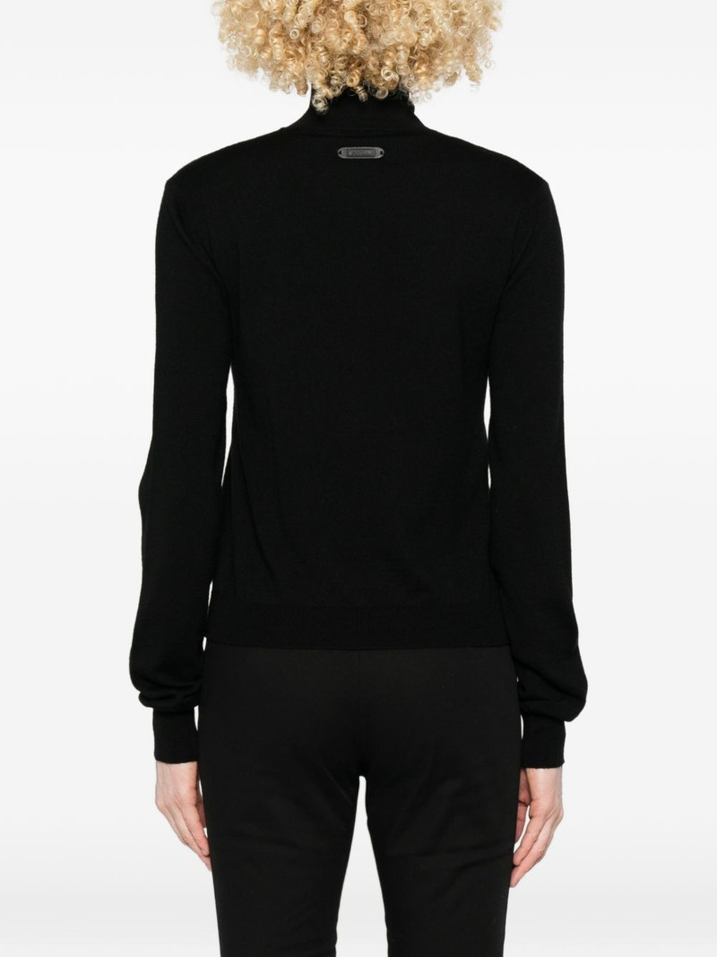 buttoned turtleneck cardigan 4