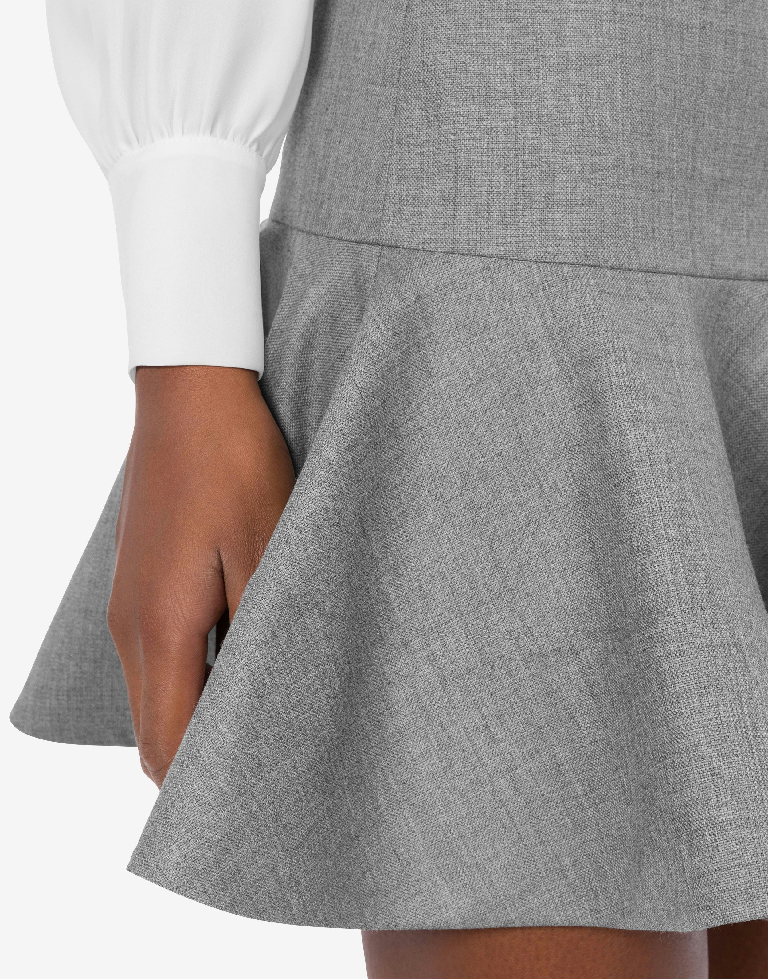 MINI SKIRT IN WOOLEN CLOTH - 4