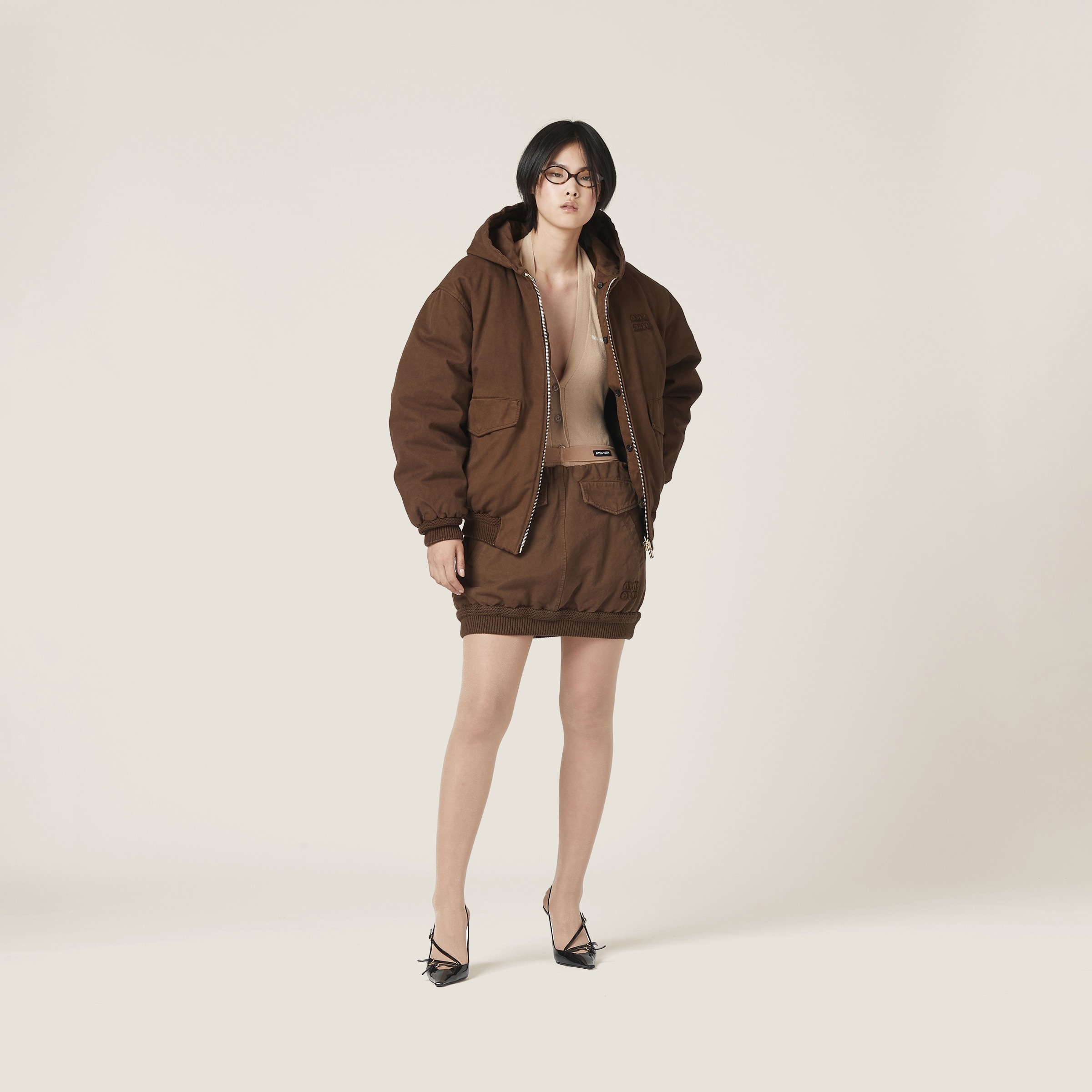 Miu Miu Gabardine down jacket | REVERSIBLE