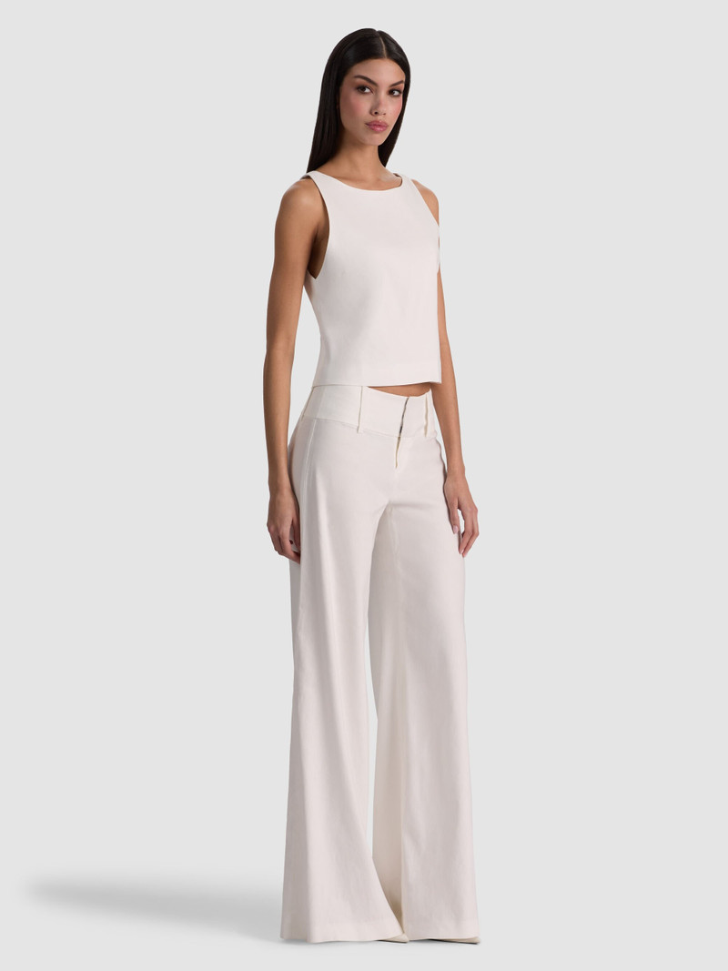 YVETTE LINEN BOAT NECK TANK 1