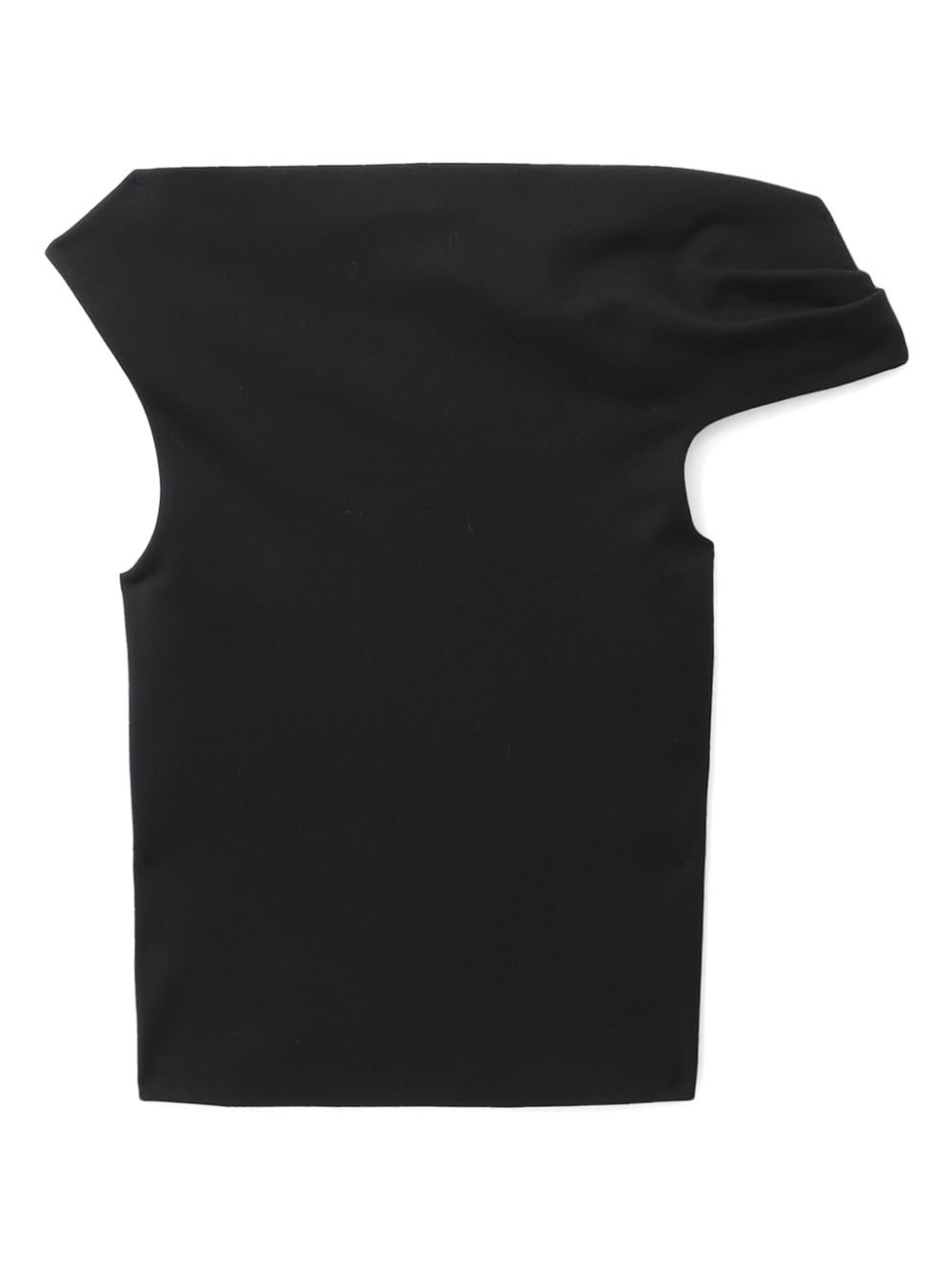 asymmetric-neck sleeveless top - 6
