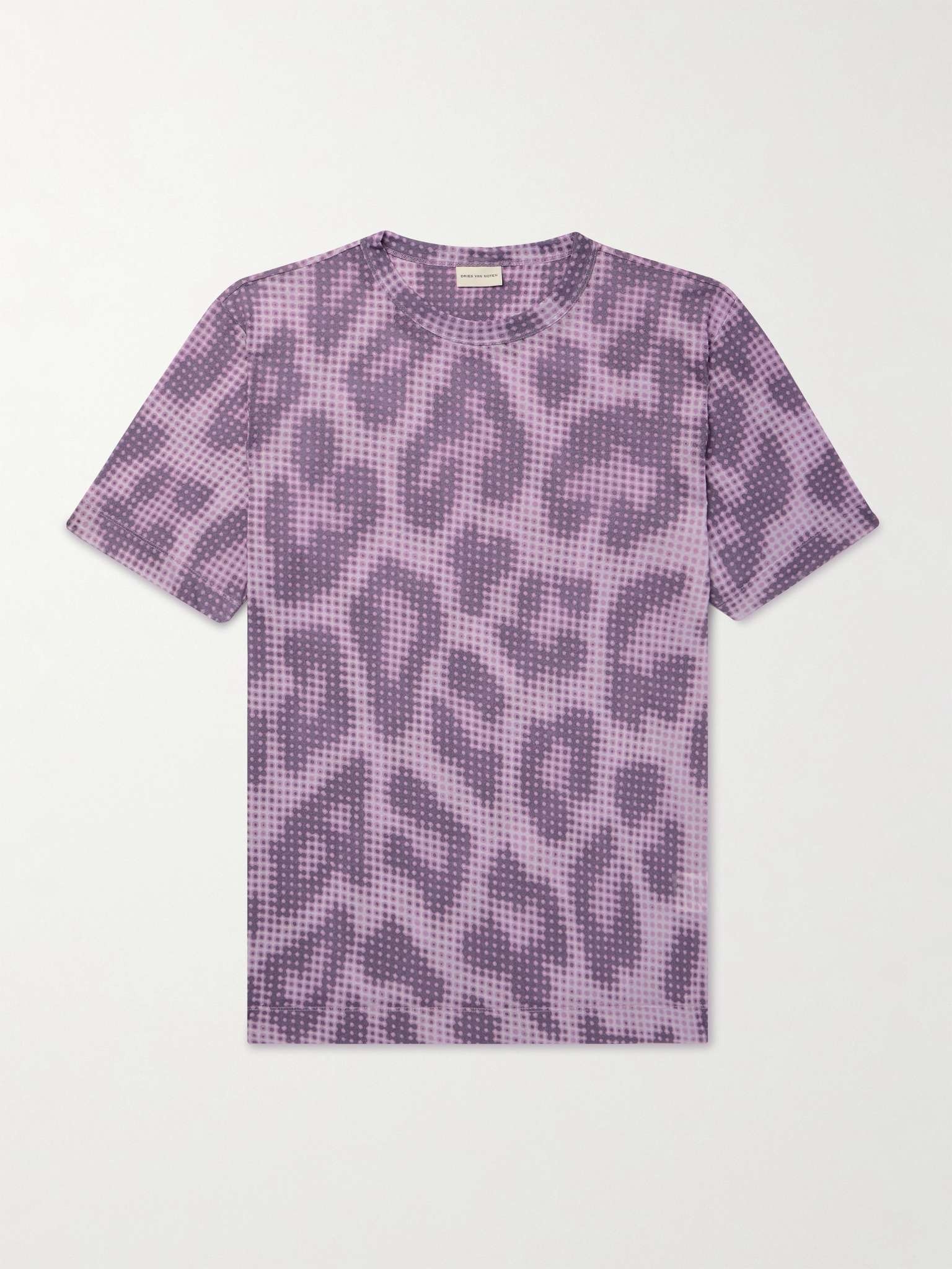 Printed Cotton-Jersey T-Shirt - 1