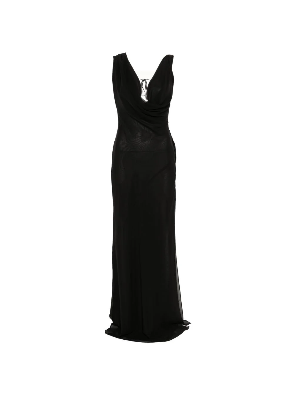 Minerva cowl-neck maxi dress - 1