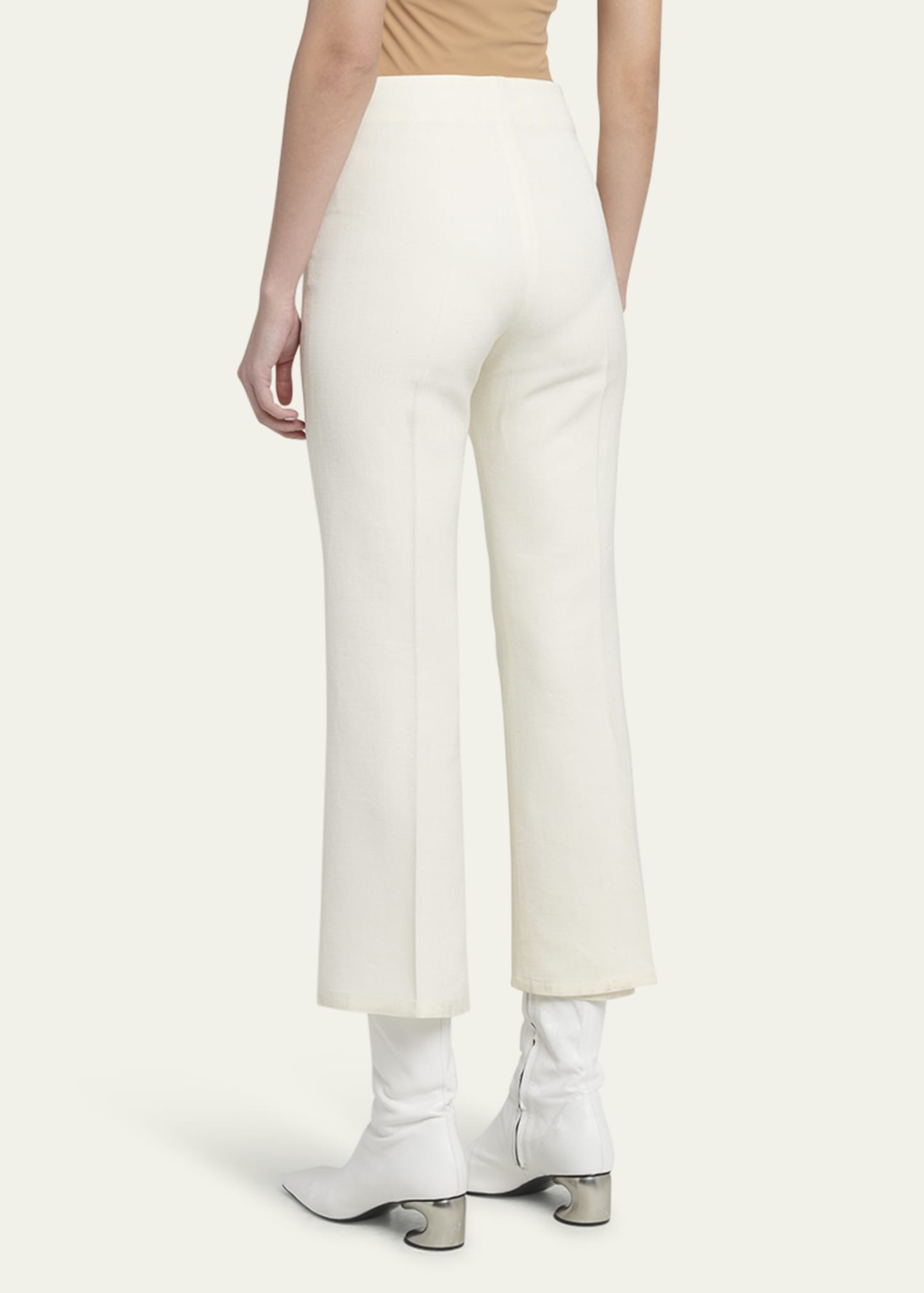 Flared Crop Trousers - 3