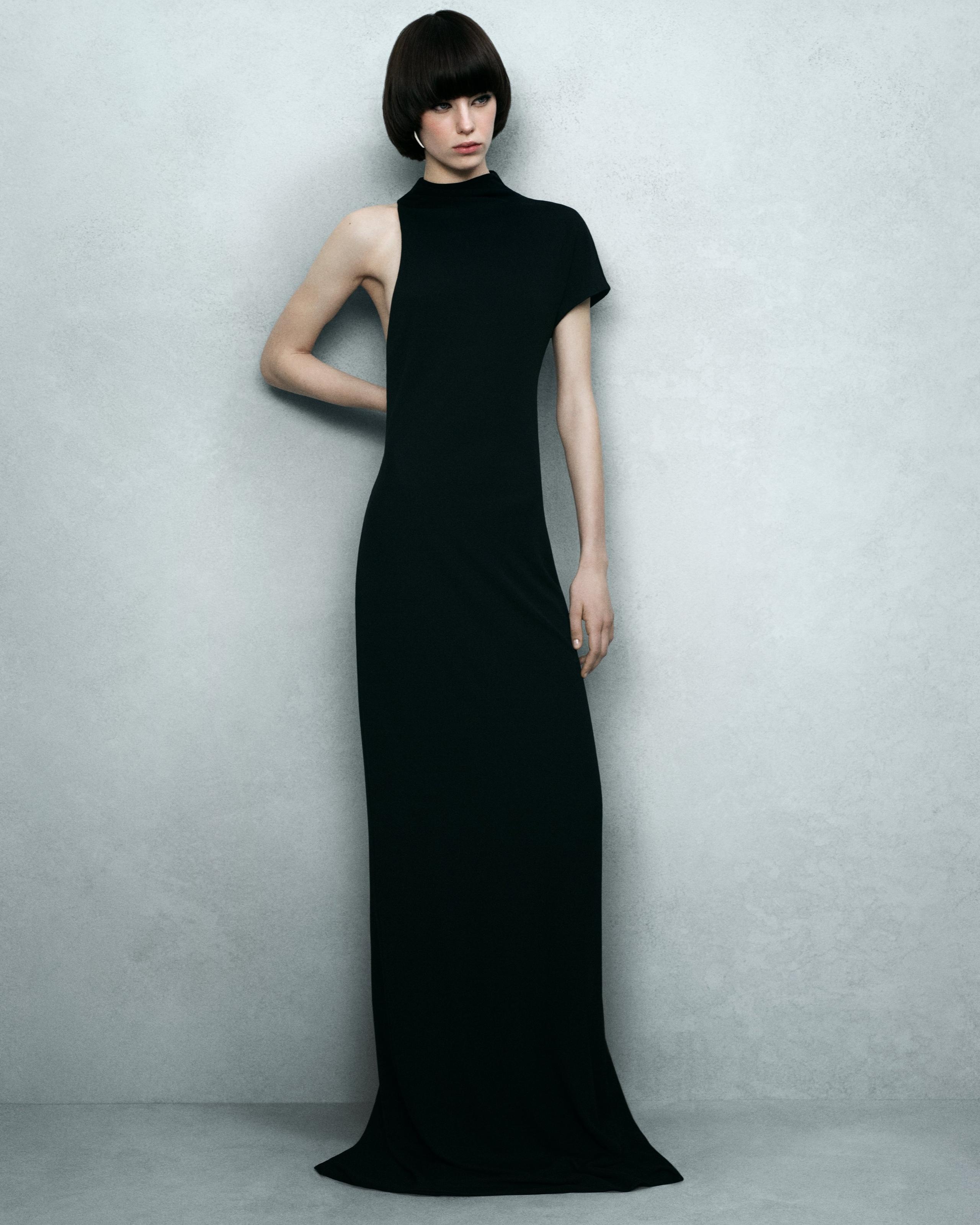 ASYMMETRIC EVENING DRESS - 4