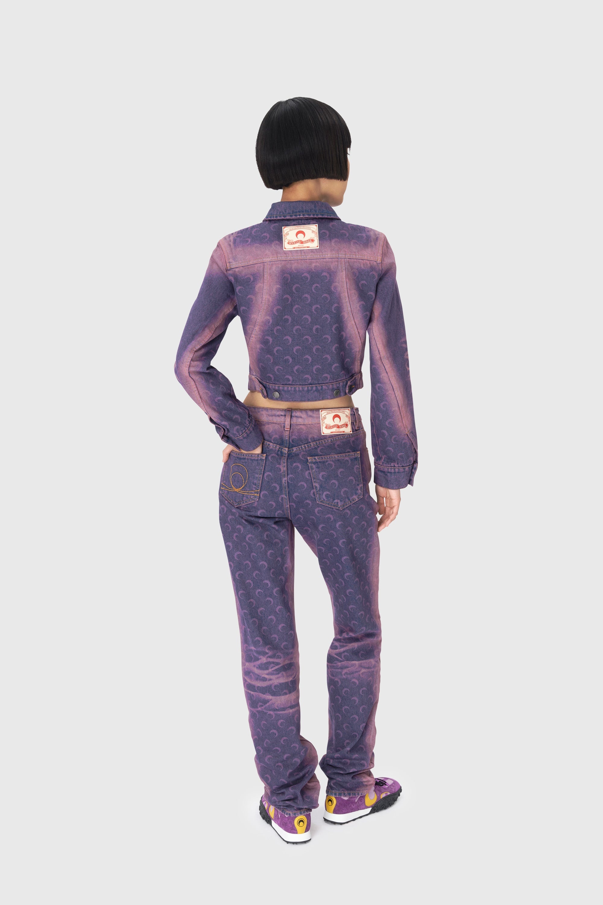 Moon Laser Denim Loose Jeans - 4