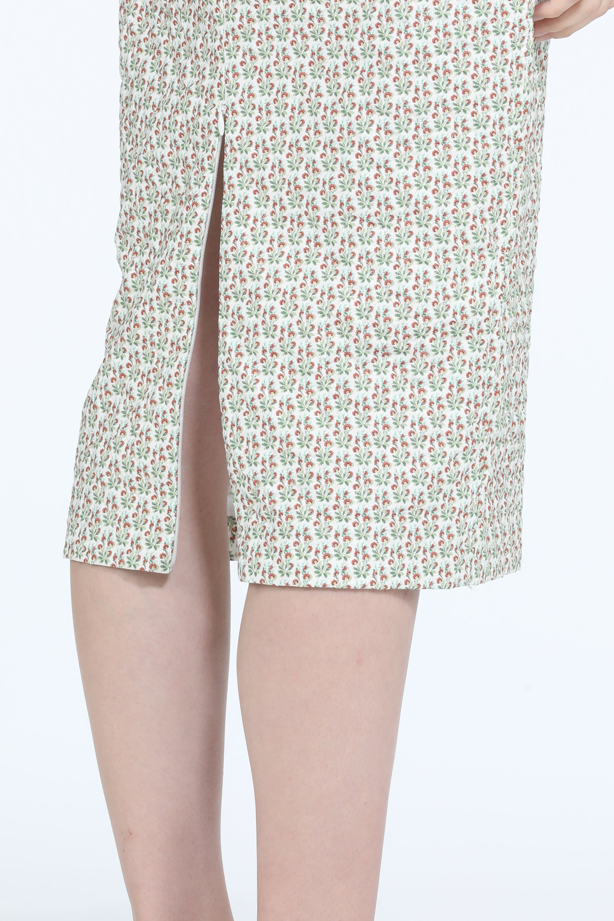 FLORAL-PRINT MIDI SKIRT - 5