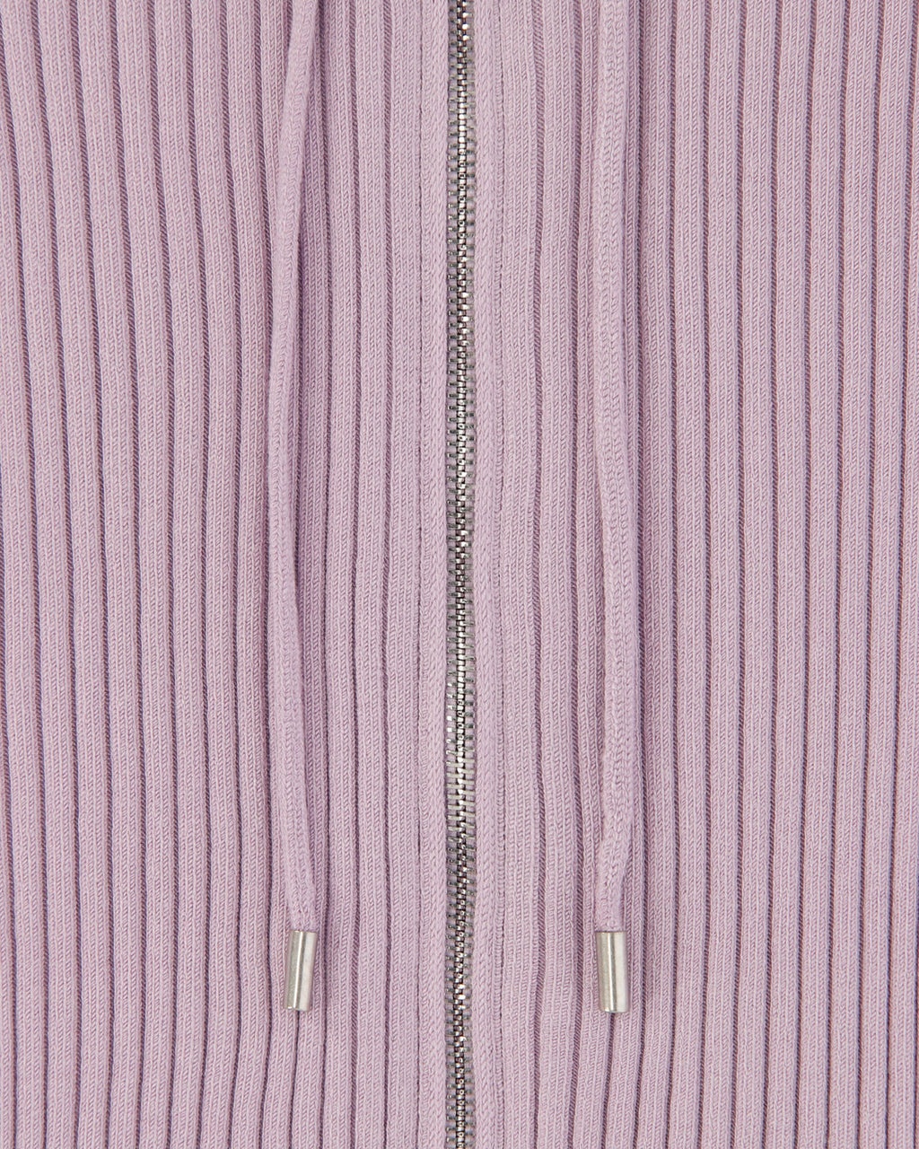 RIBBED KNIT HOODIE - 6