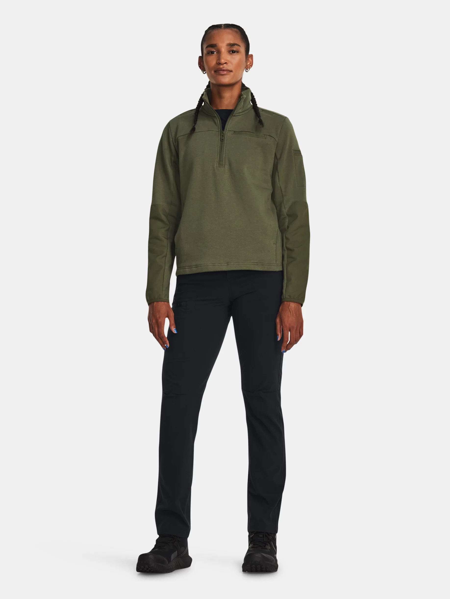 Women's UA Rival Fleece Tactical Job ¼ Zip - 5