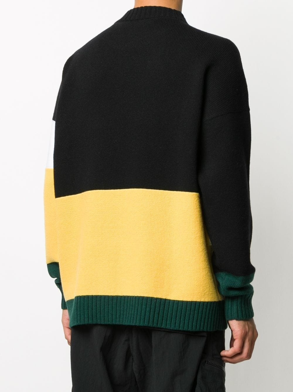 colour-block logo detail jumper - 4