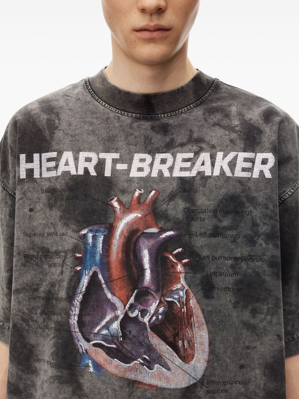 ALEXANDER WANG Women Heartbreaker Graphic Print Oversized Tee - 5