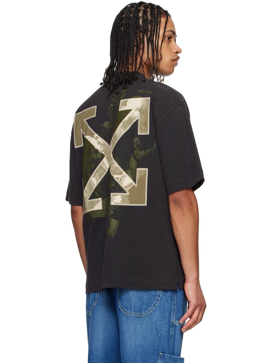OFF WHITE♡ Martyrdom Arrow Skate 半袖Tシャツ black-short-sleeve-martyrdom-