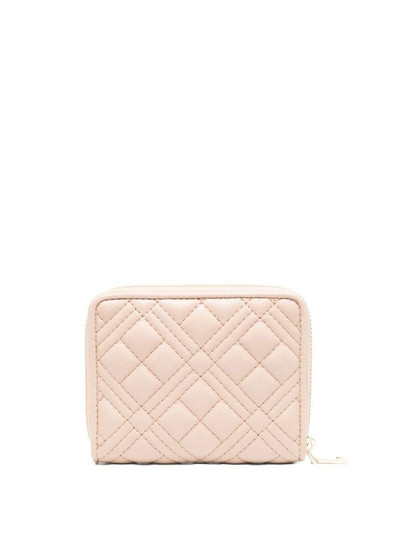 Moschino logo-plaque quilted wallet outlook