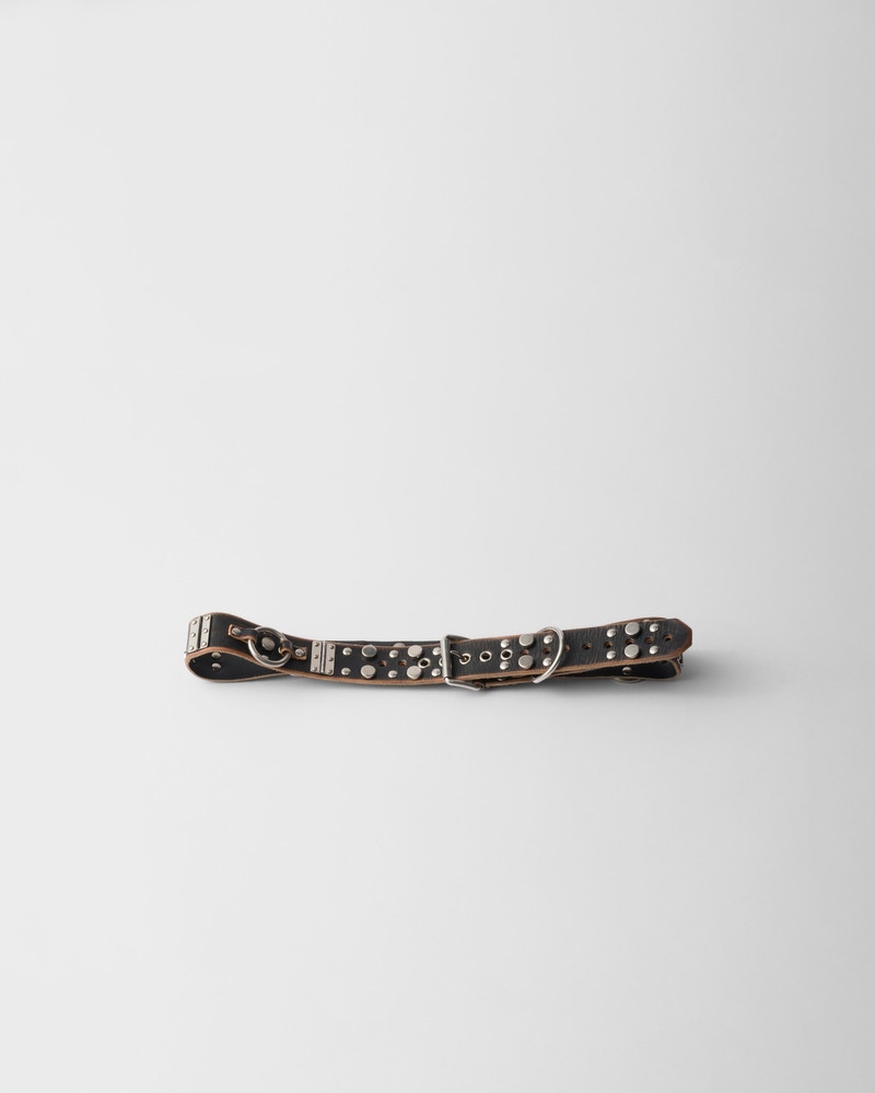 Studded leather belt 1