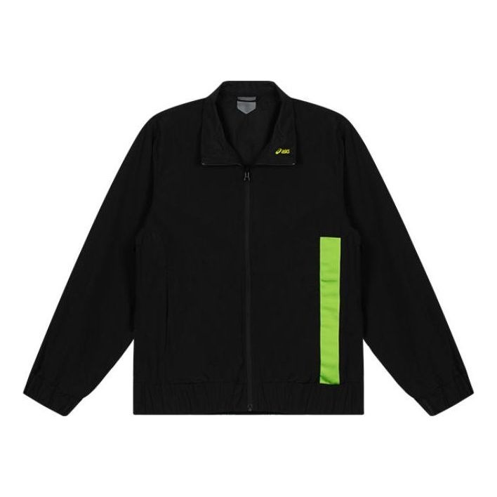 ASICS Casual Lapel Track Jacket 'Black' 2203A100-002 - 1