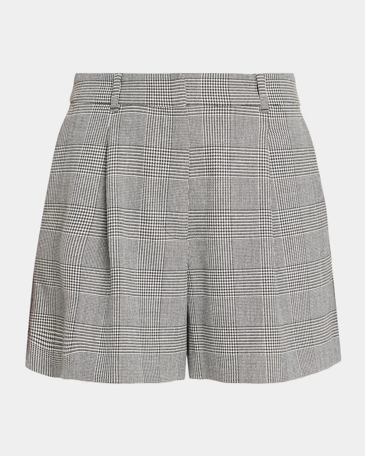 Jodi Glen Plaid Wide-Leg Shorts - 1