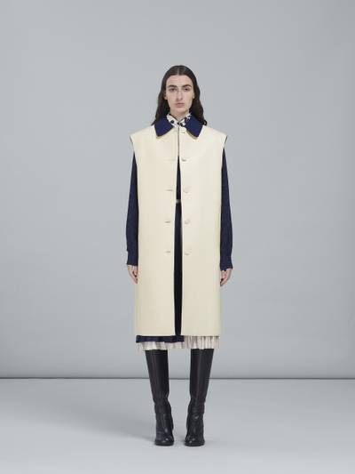 Marni LEATHER LONG VEST outlook