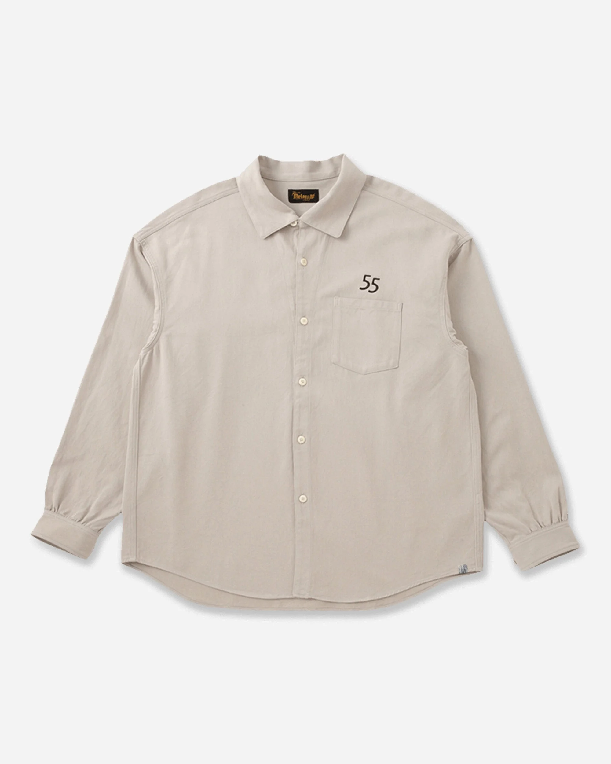 Men's Palmer Longsleeve Shirt Ivory - 1