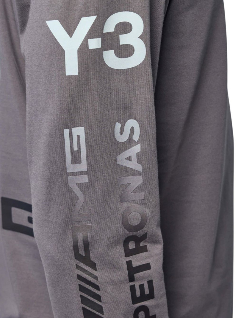 x Mercedes Chaos long-sleeve graphic-print T-shirt 6
