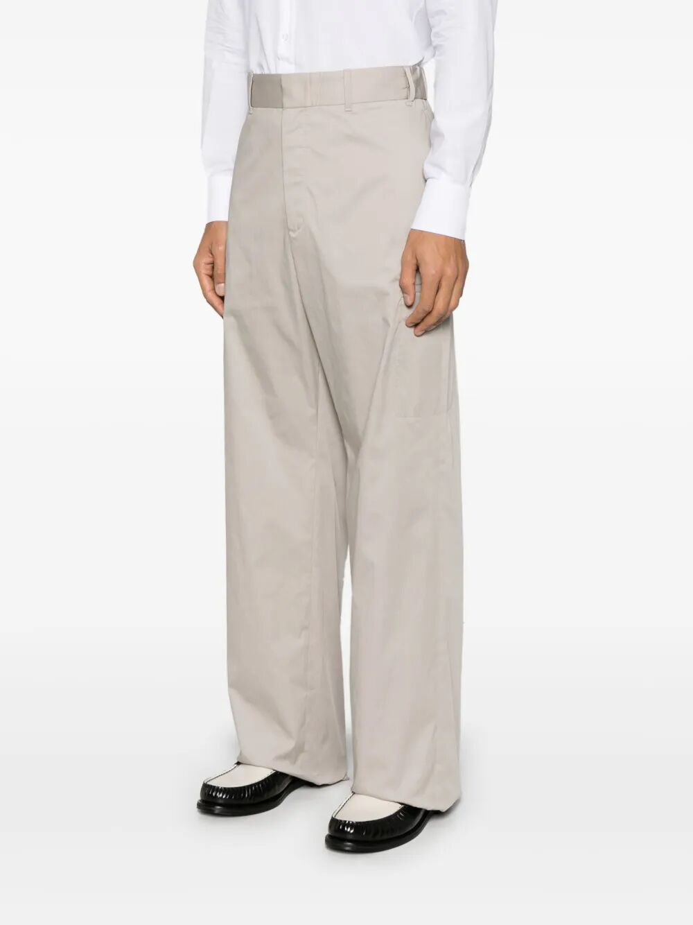 Fendi Men Straight-Cut Cargo Cotton Trousers - 2