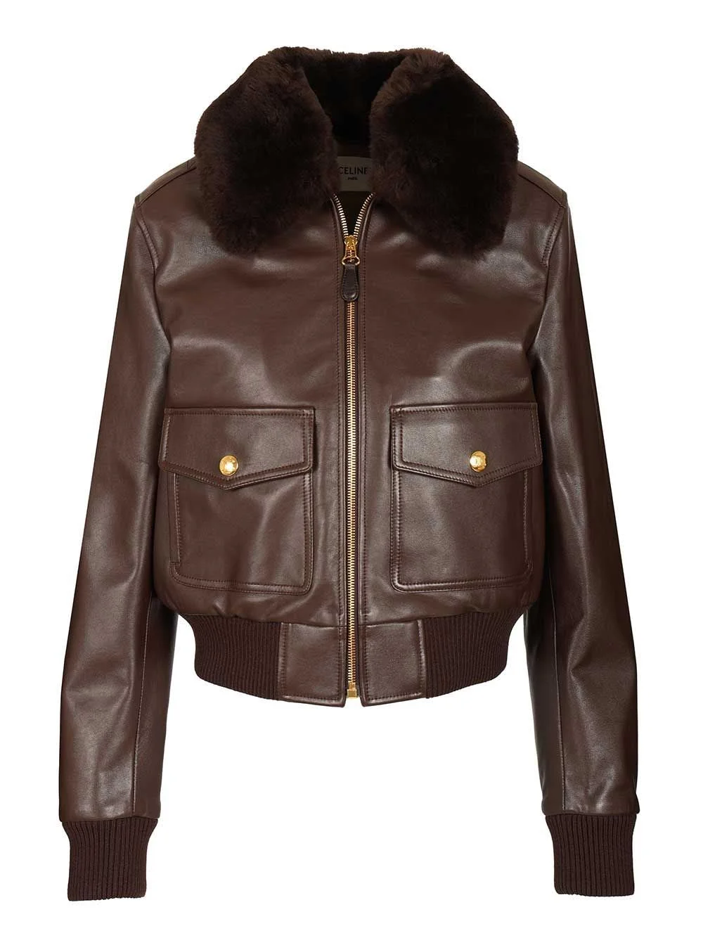 Celine Women Leather Aviator Blouson - 1