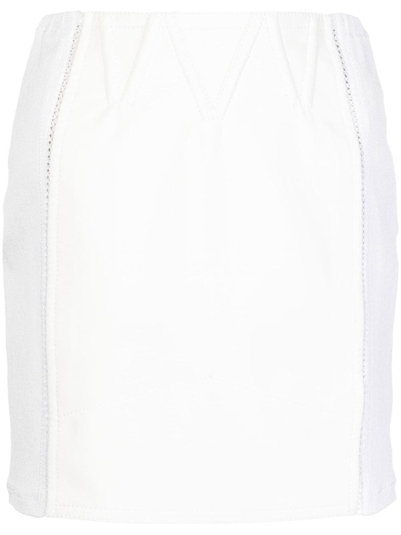 panelled mini skirt 1
