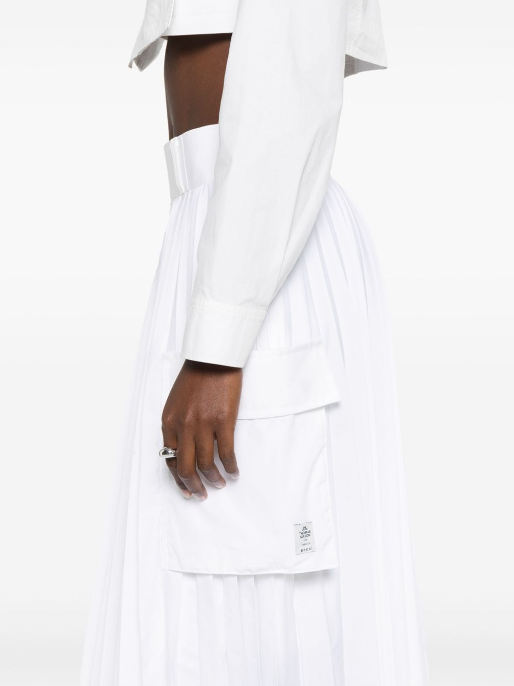 Sacai Women Thomas Mason Skirt - 2