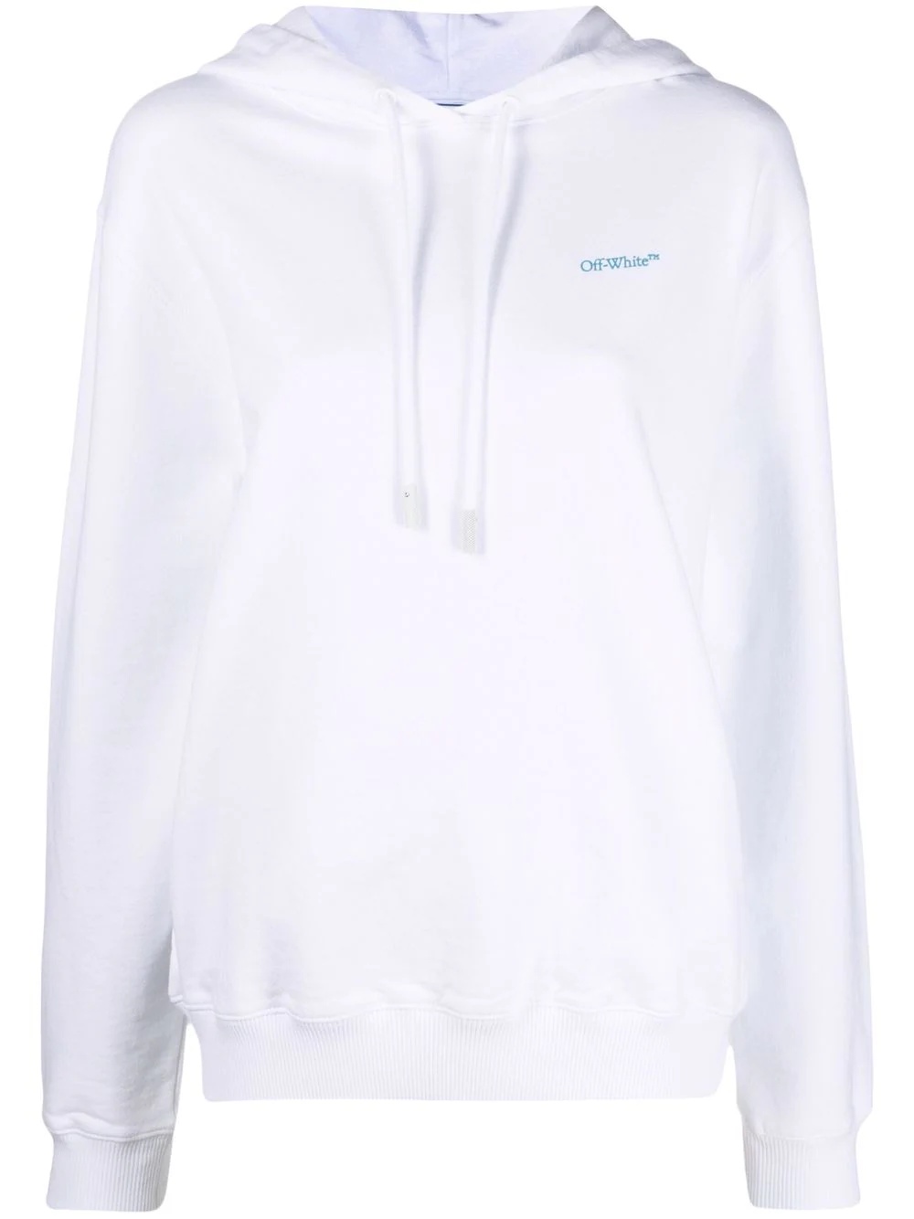 logo-print drawstring hoodie - 1
