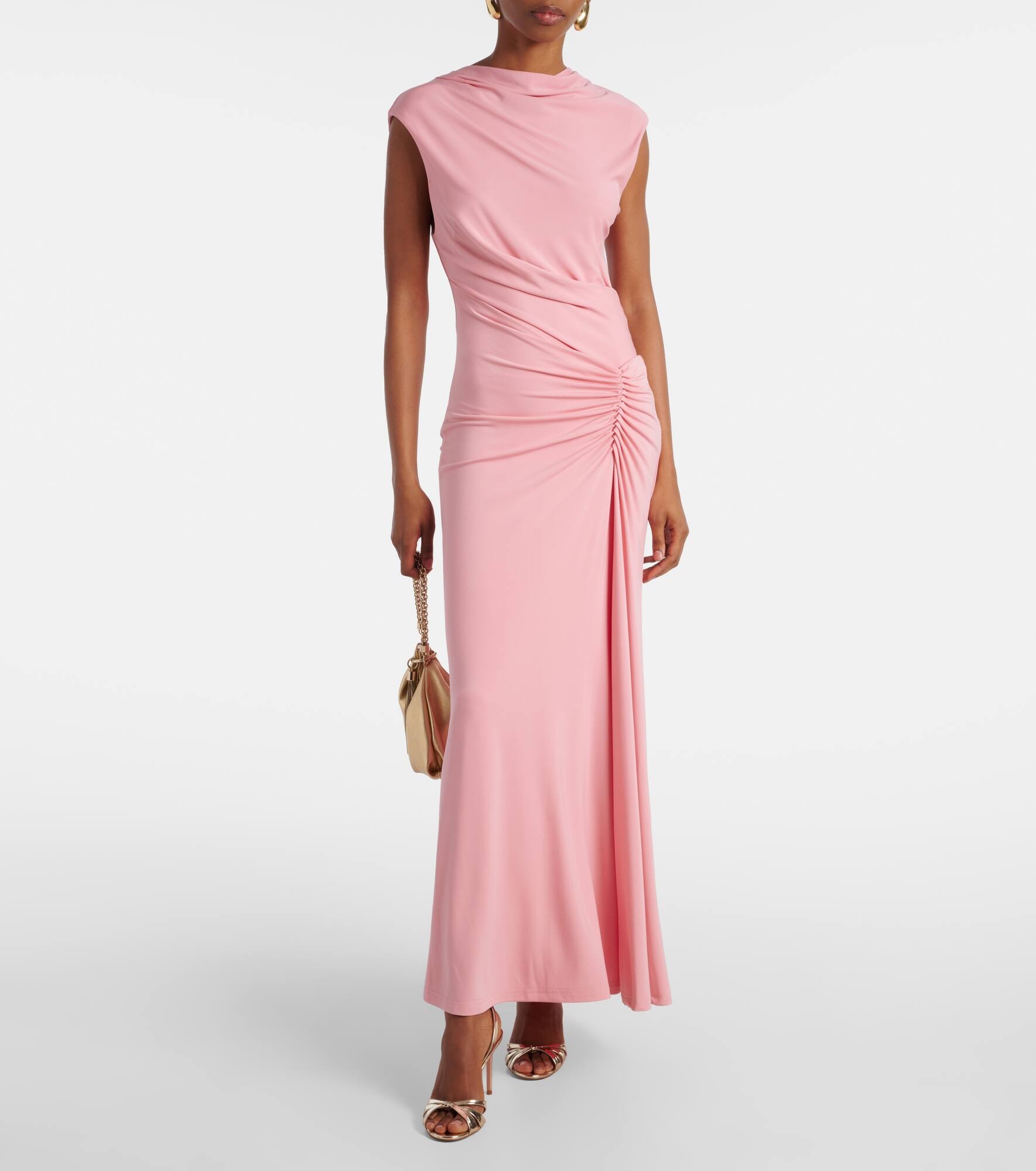 Acacia ruched jersey maxi dress - 2