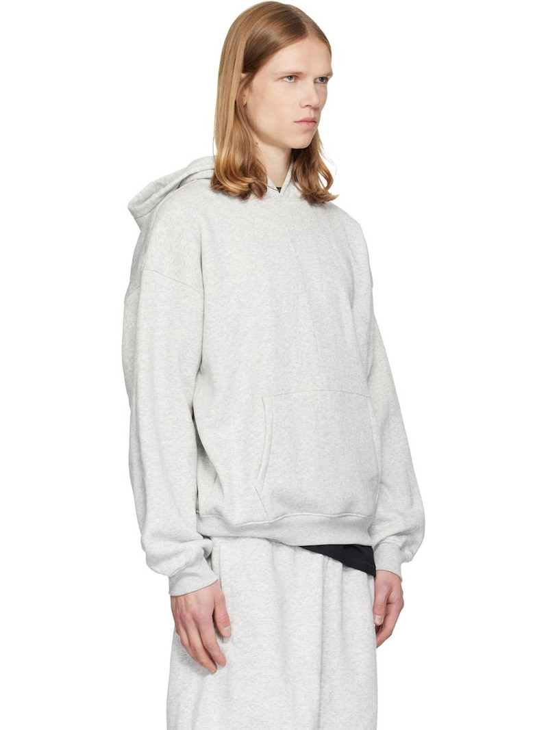 Gray Fleece Lounge Relaxed Hoodie 2