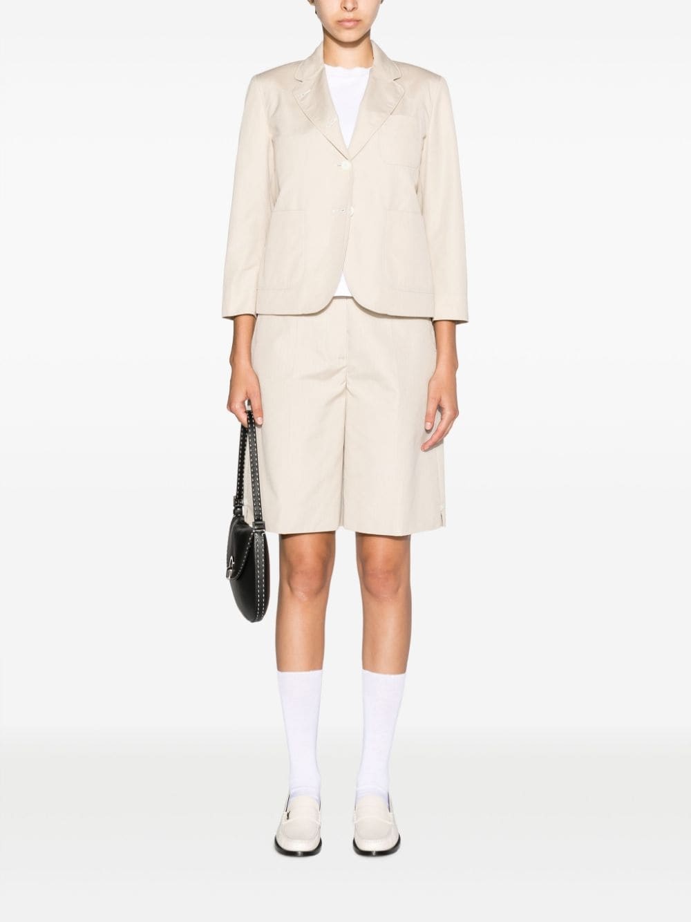 high-waisted tailored shorts - 2
