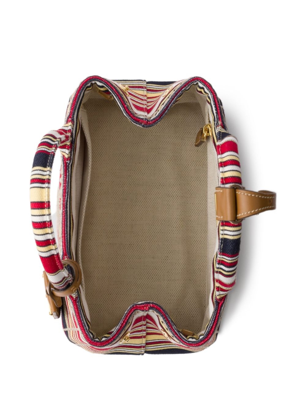 striped canvas mini bag - 6