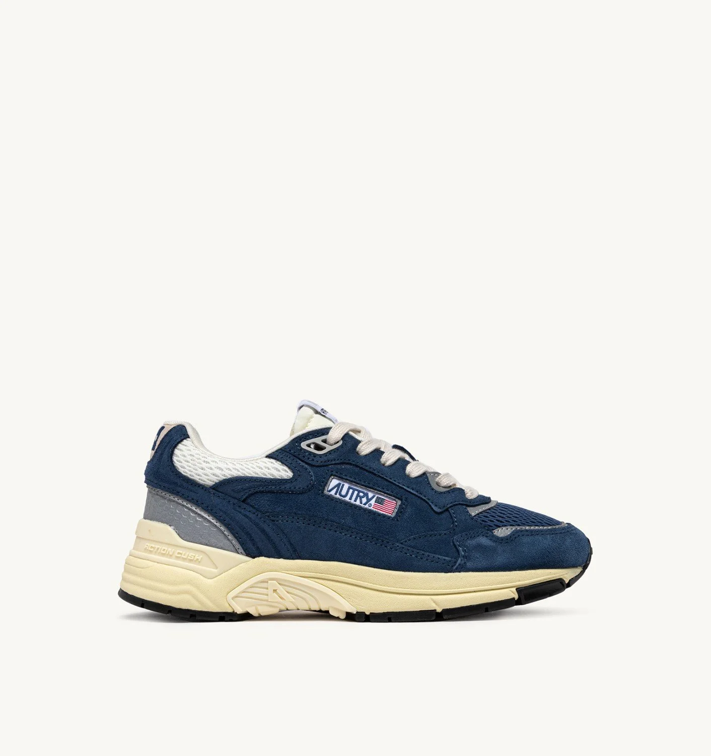 HYPERWAY SNEAKERS IN ENSIGN BLUE AND SILVER-TONE SUEDE AND MESH - 1
