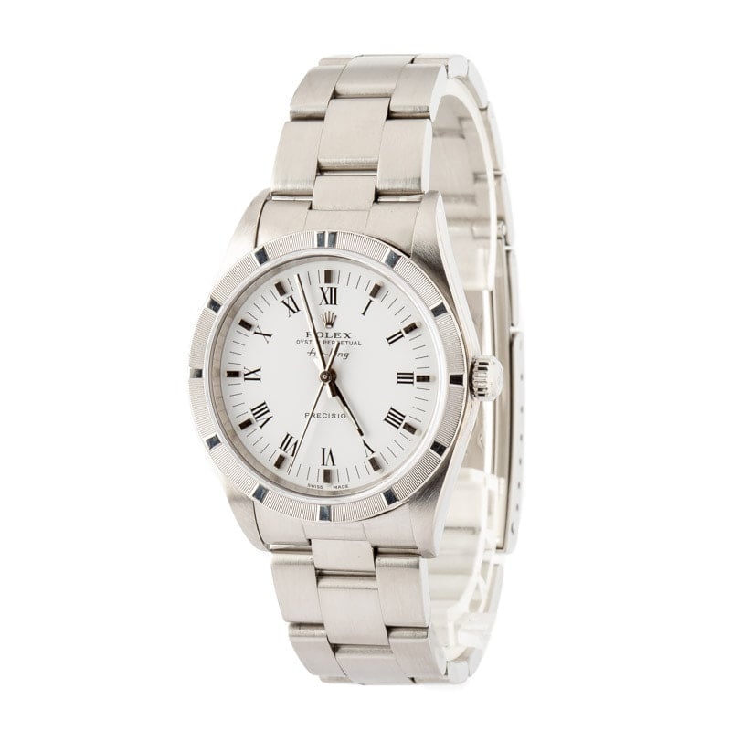 Used Rolex Air King 14010 White Dial - 2