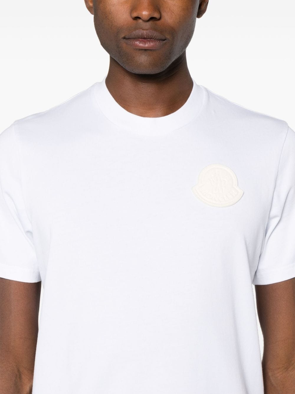 logo-patch cotton T-shirt - 5