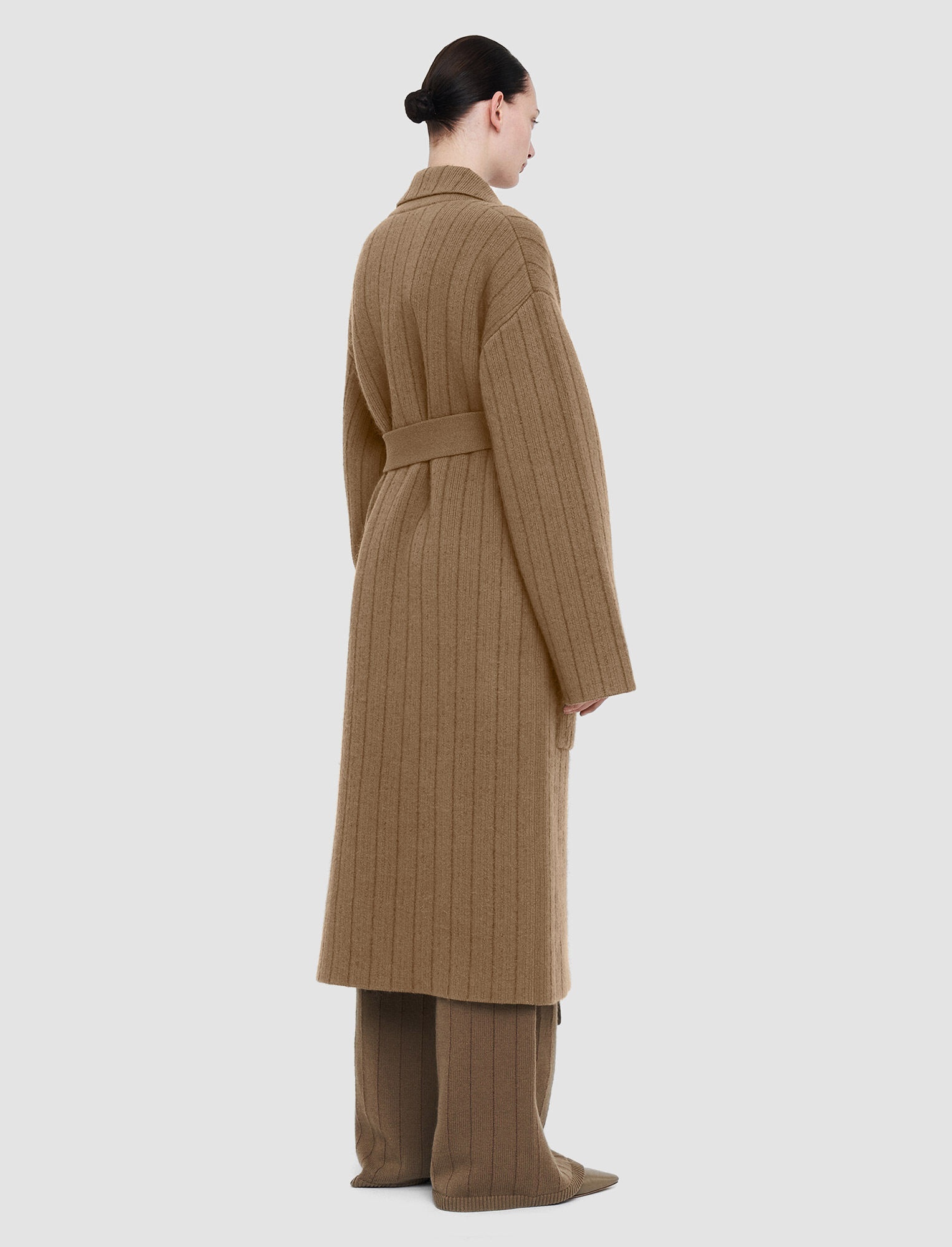 Chalk Stripe Knit Coat - 3