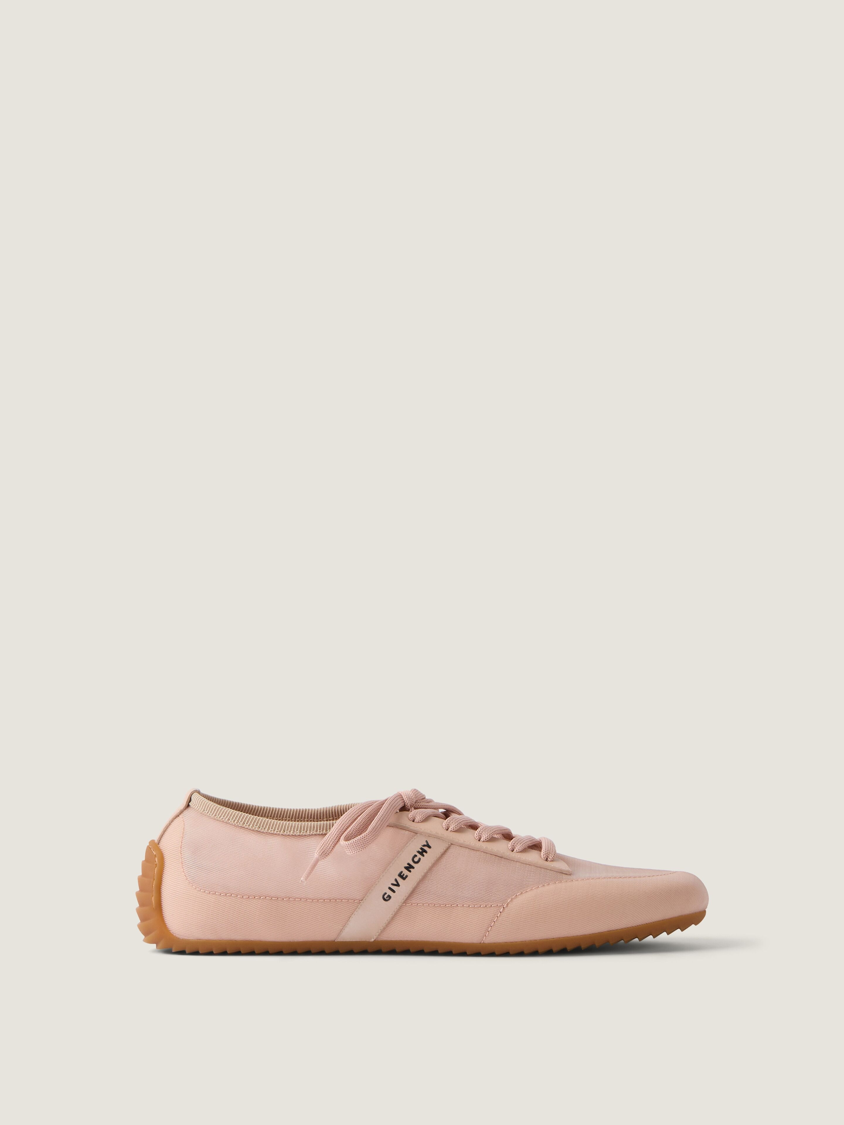 SLIM SNEAKERS IN TRANSPARENT MESH AND LEATHER - 2