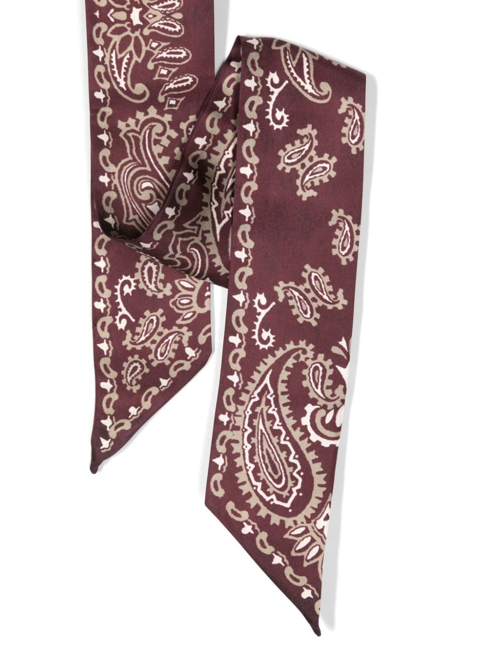 paisley-print silk scarf - 2