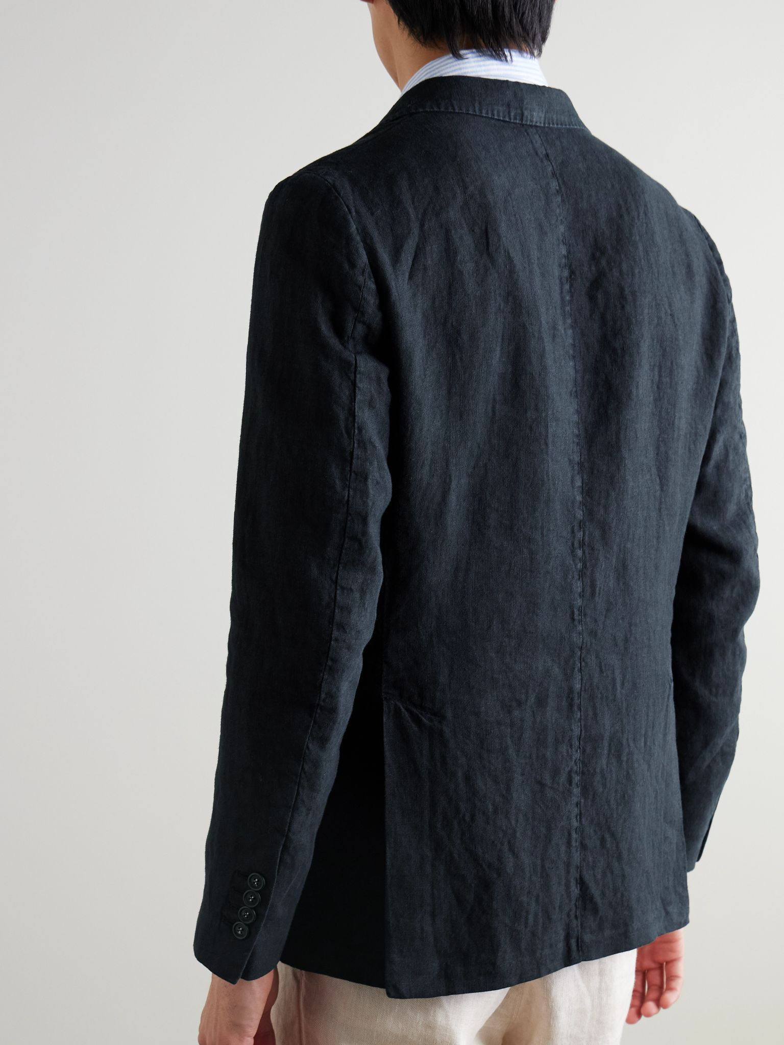 Catch2 Linen Suit Jacket Midnight blue - 3