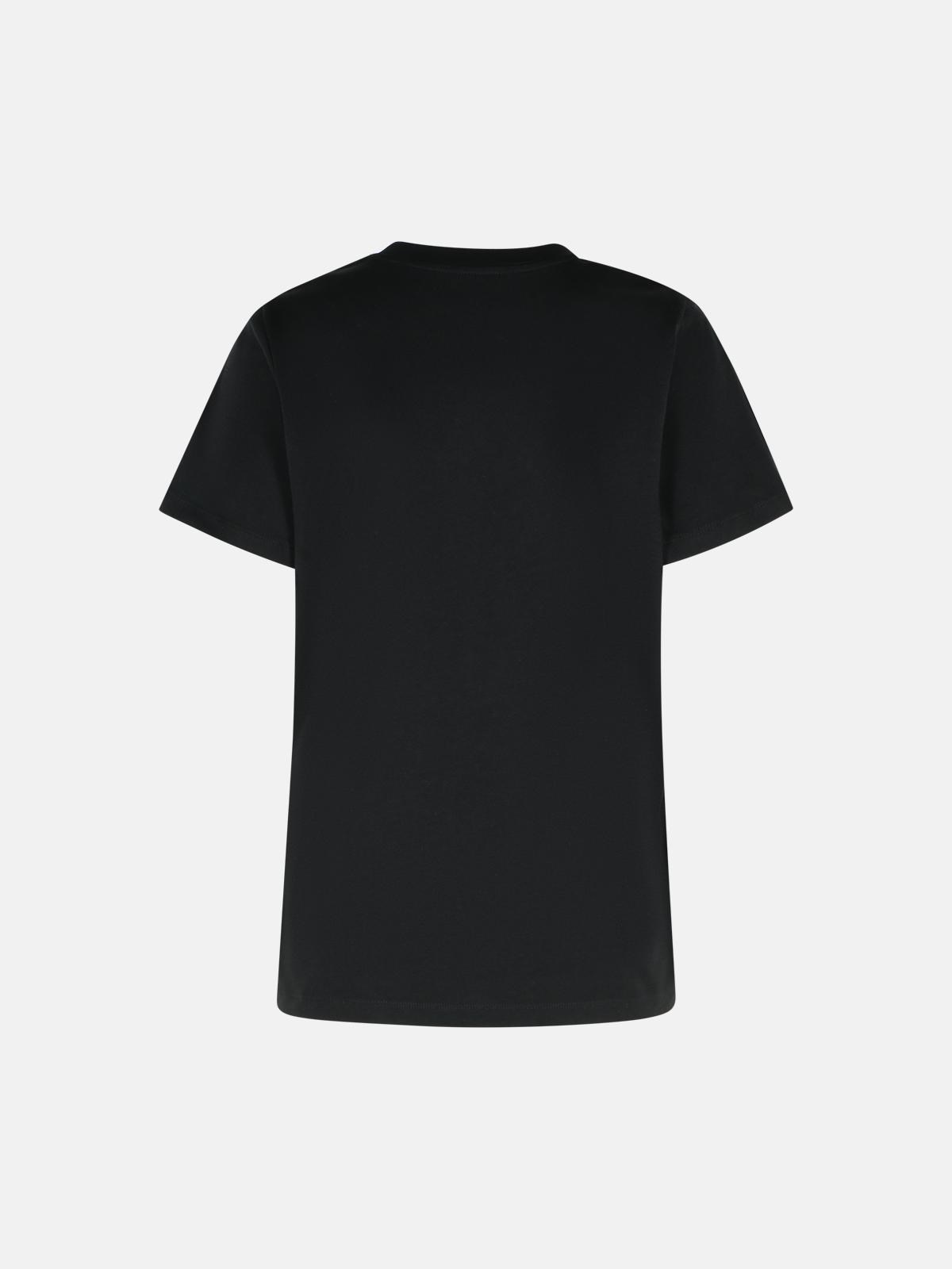 BLACK COTTON T-SHIRT - 3