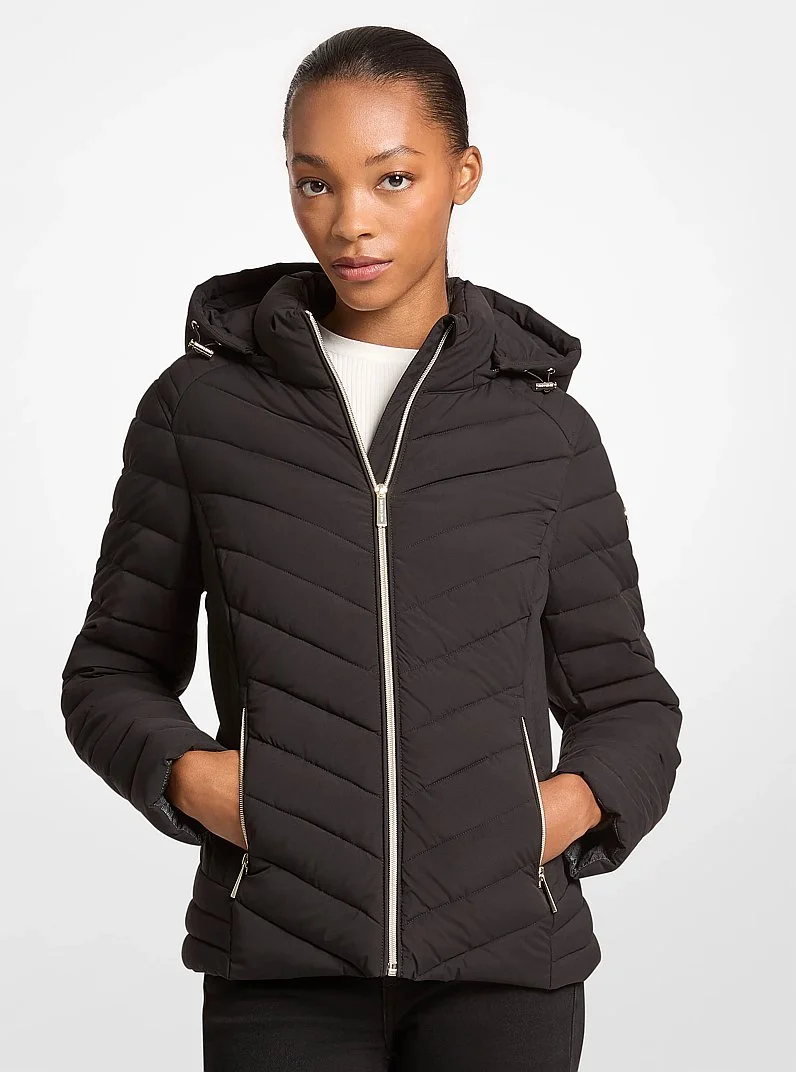 Chevron Quilted Jacket - 1