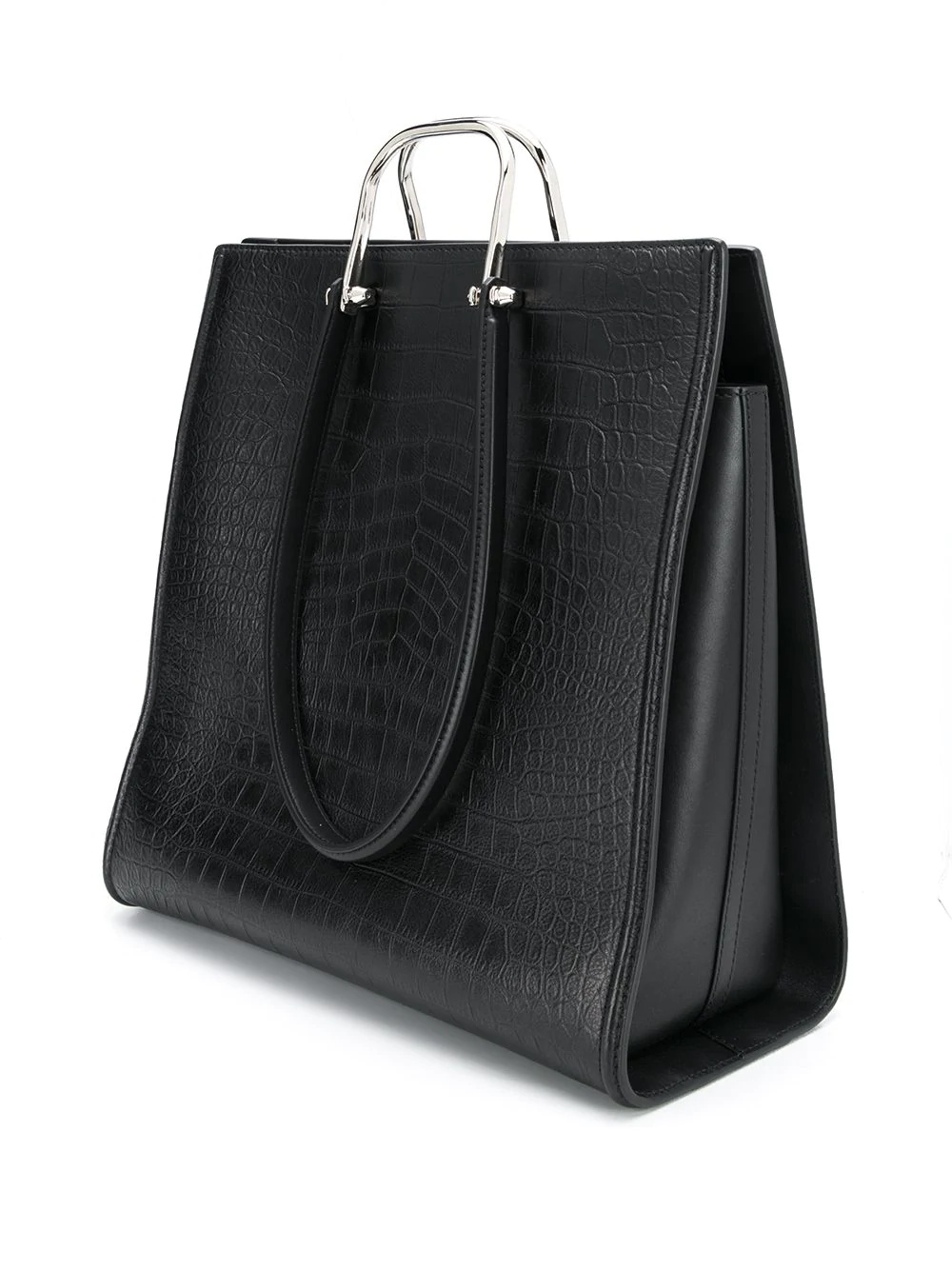 crocodile effect shoulder bag - 3