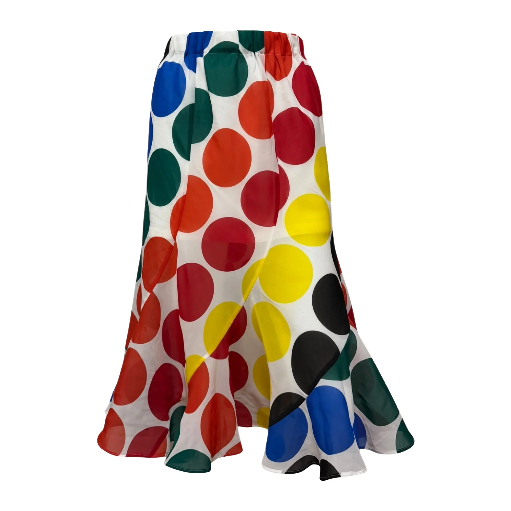 JUNYA WATANABE Spring Summer 2001 Polka Dot Midi Skirt - 1