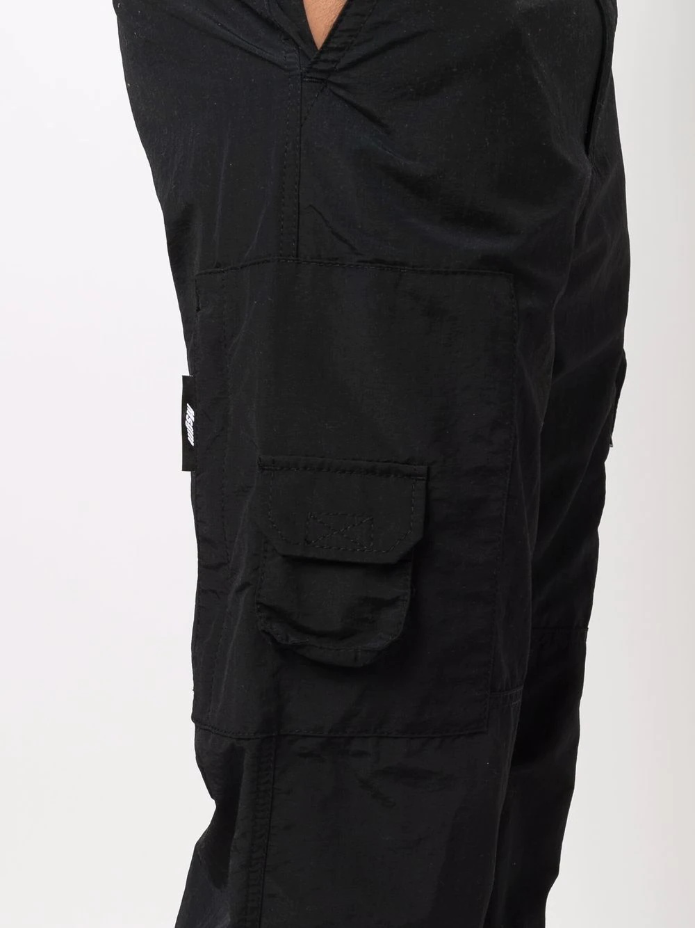 high-waisted cargo trousers - 5