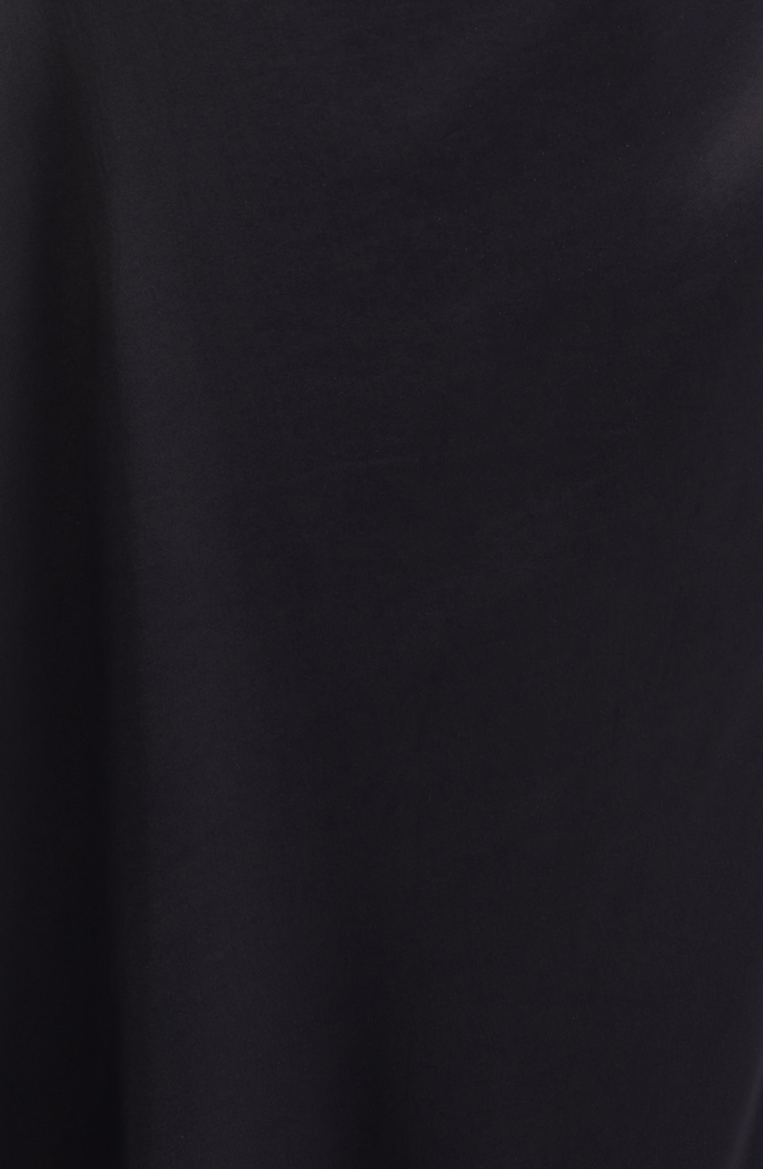 Acne Studios Dale Attached Scarf Asymmetric Satin Dress in Black at Nordstrom - 6