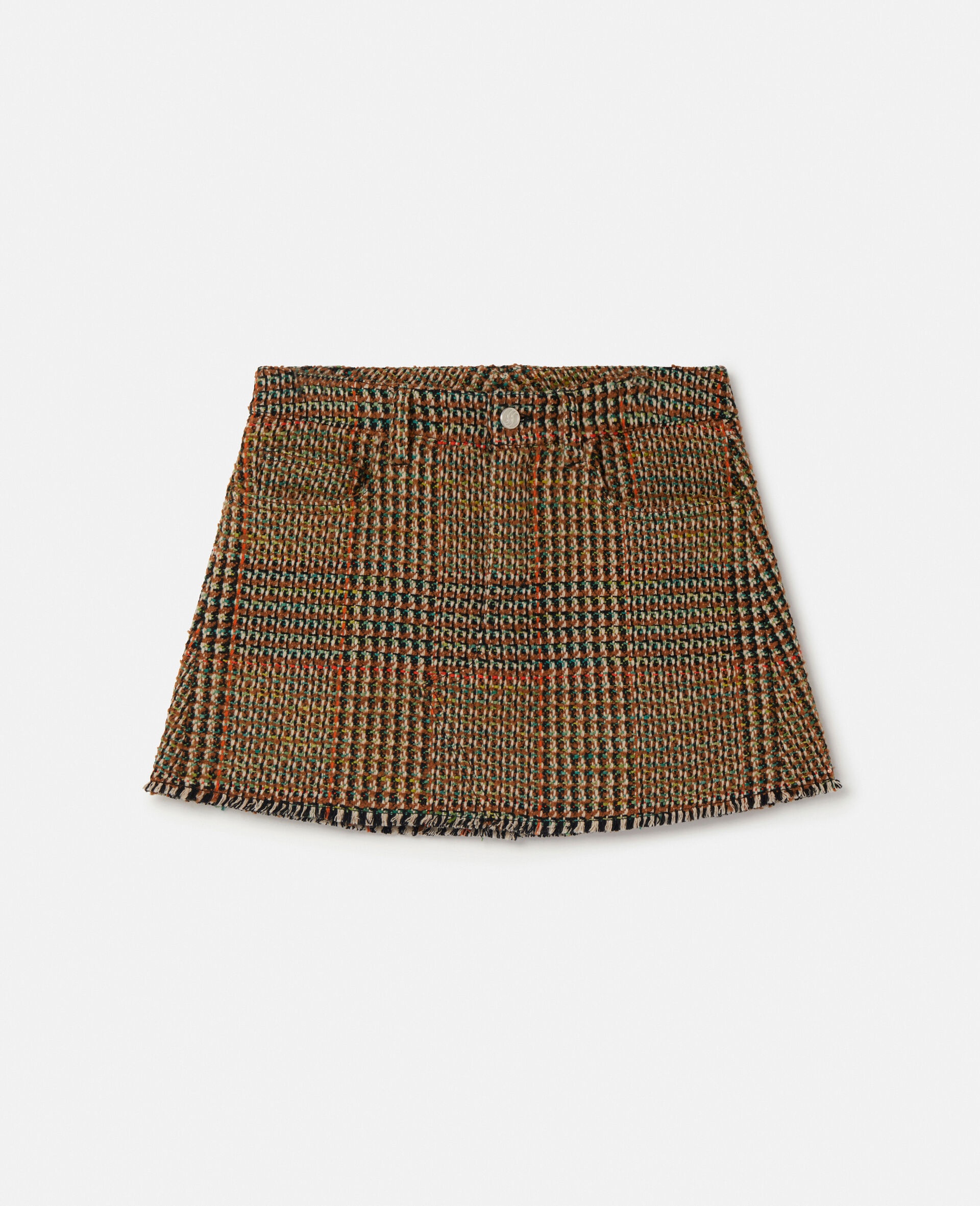 Wool Tweed Mini Skirt - 1