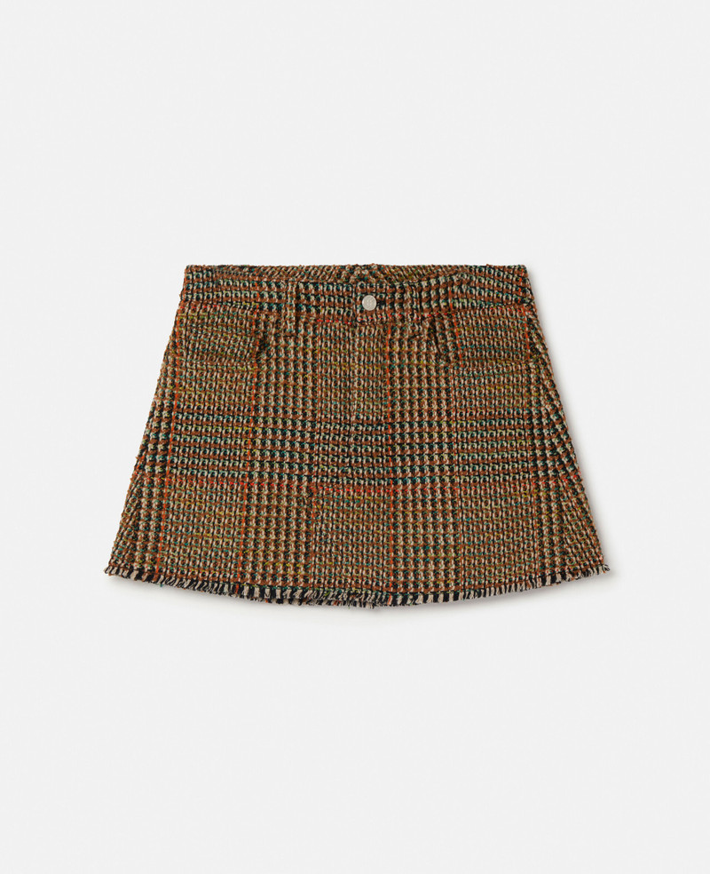 Wool Tweed Mini Skirt 1