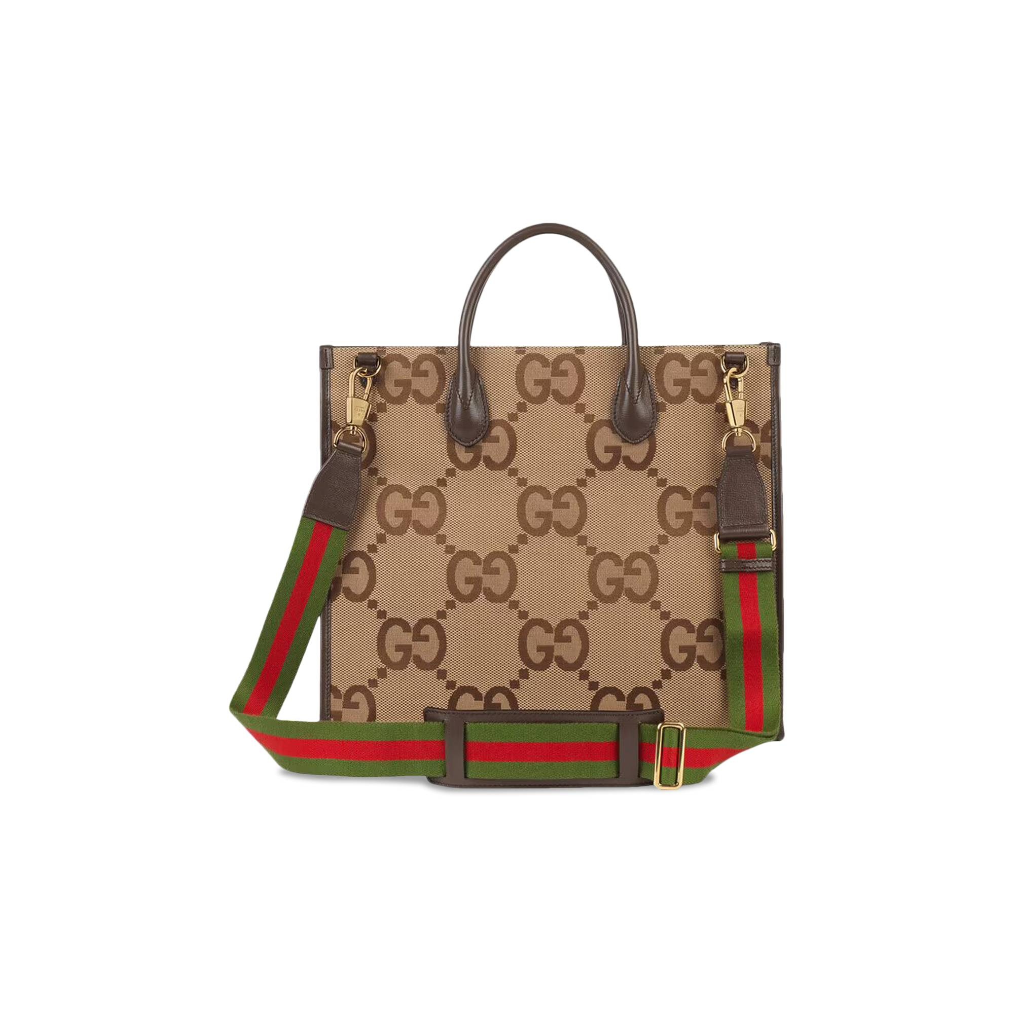 Gucci x Palace GG Jumbo Canvas Tote Bag With Web Details 'Beige' - 2