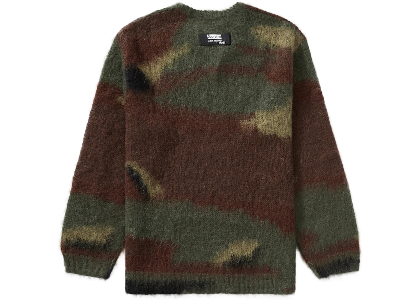 Supreme JUNYA WATANABE CDG MAN Brushed Camo Sweater Olive - 2